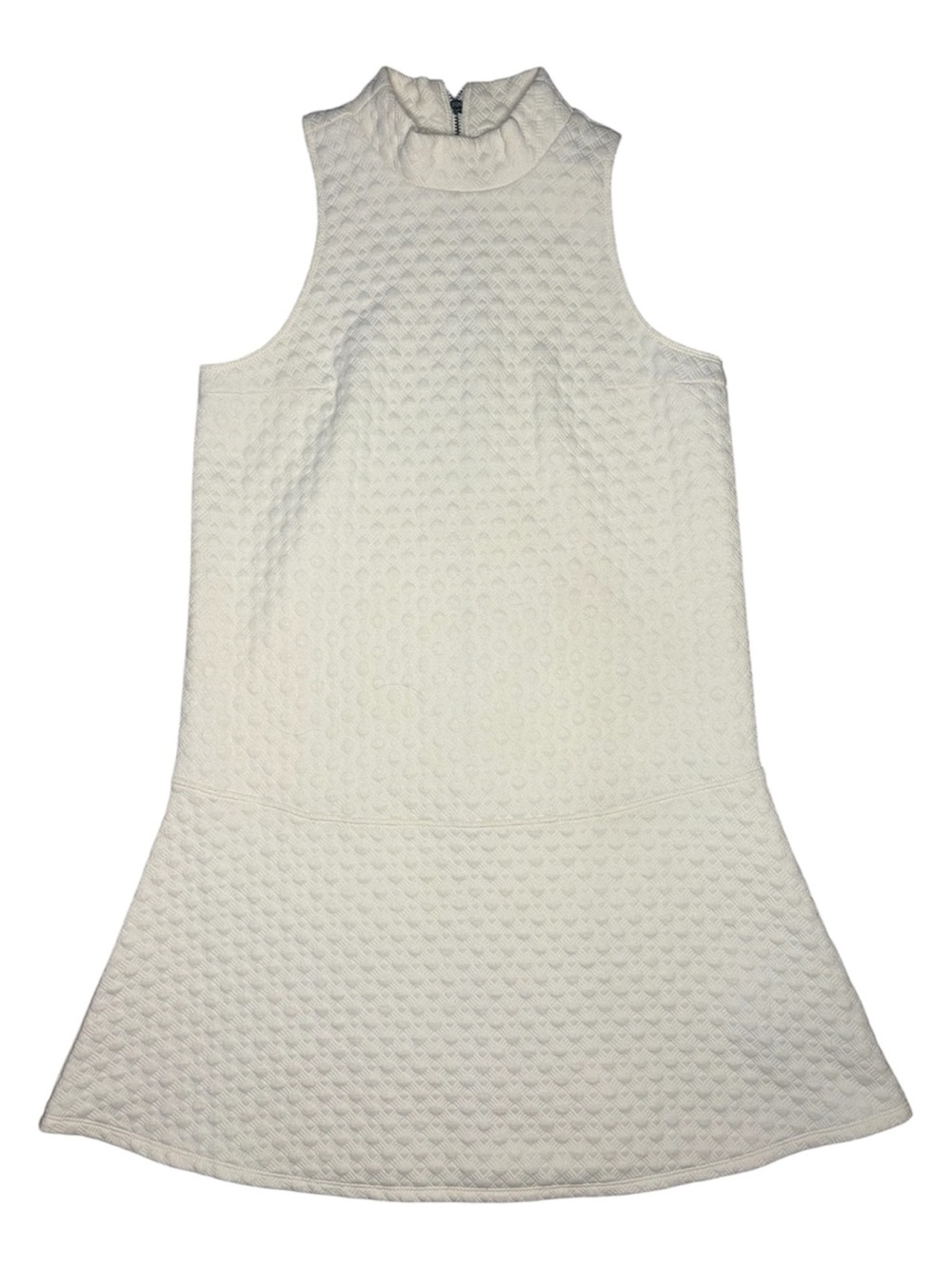 Abercrombie and Fitch White Ribbed Mock Neck Tank Top Women's Small
